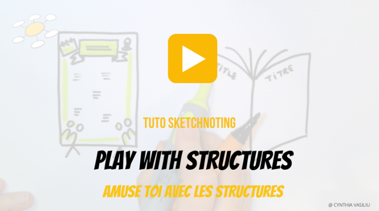Tuto Sketchnoting « Amuse toi avec les structures »